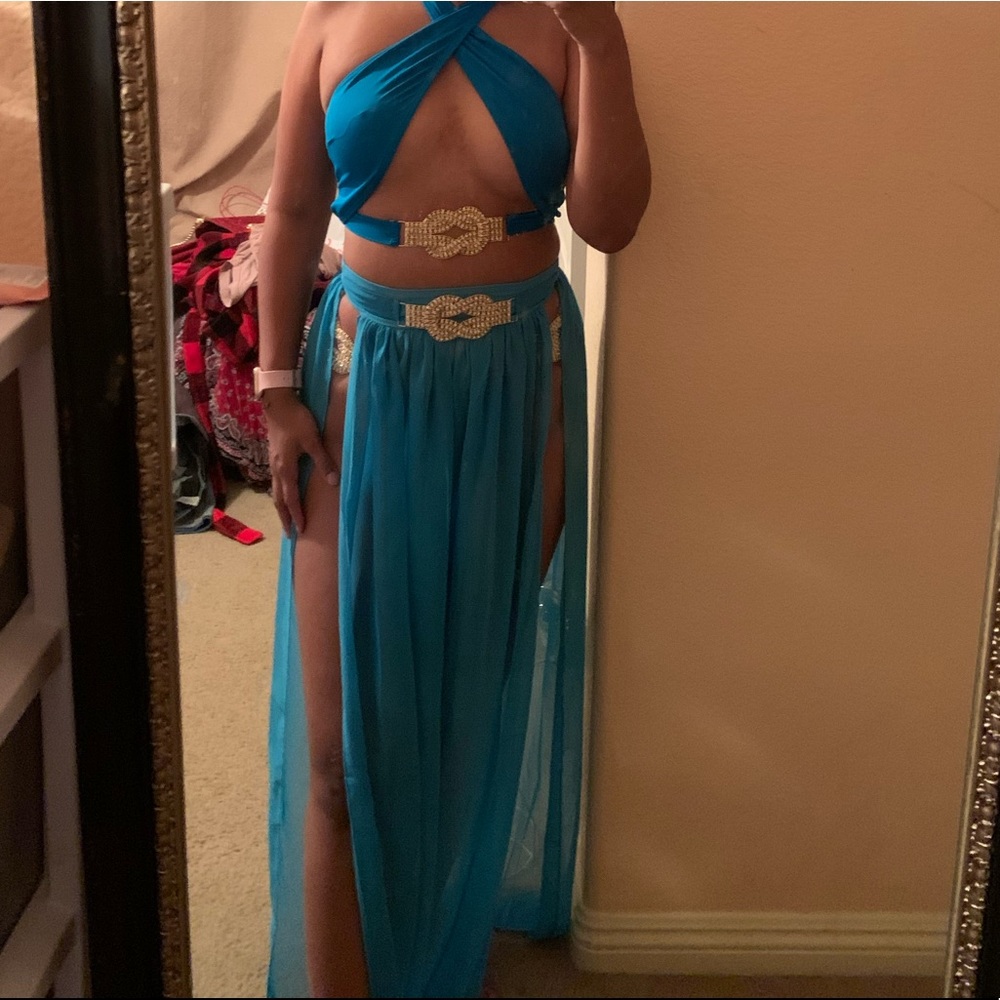 Pretty little thing jeweled swimsuit set